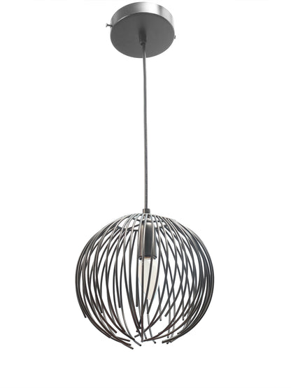 Circular Pendant Lamp in Silver