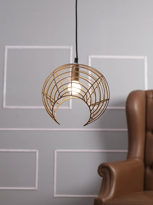 Circular Pendant Lamp in Golden