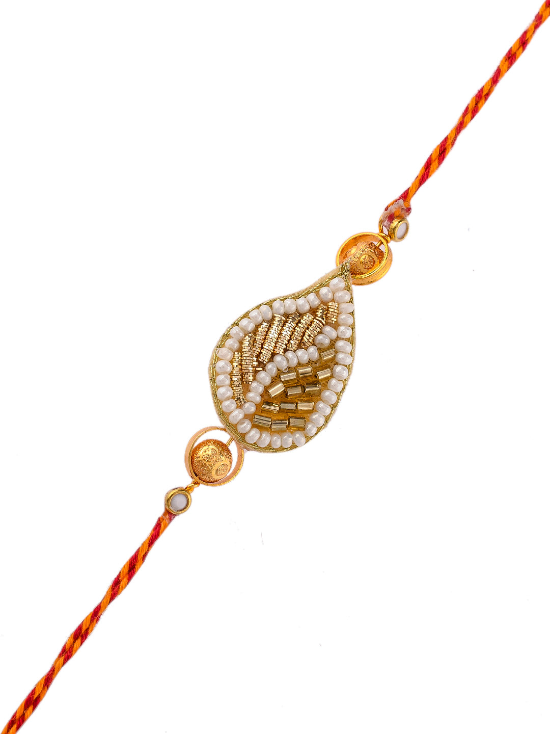 Pearl Embellished Elegant Handcrafted Rakhi