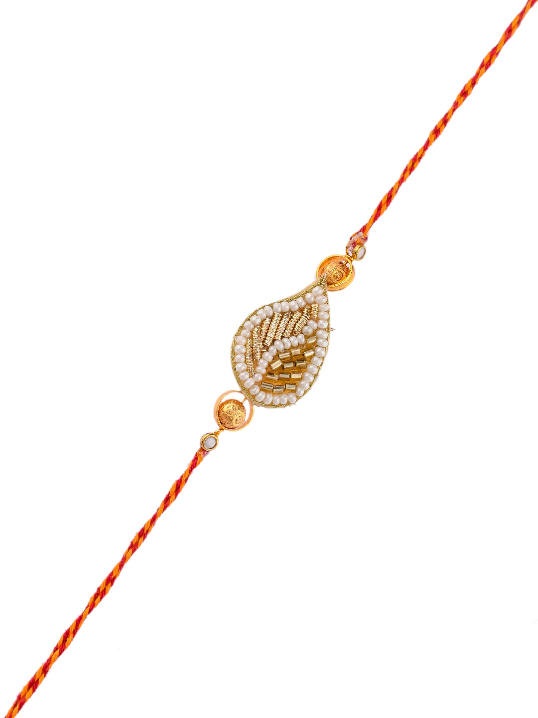 Pearl Embellished Elegant Handcrafted Rakhi