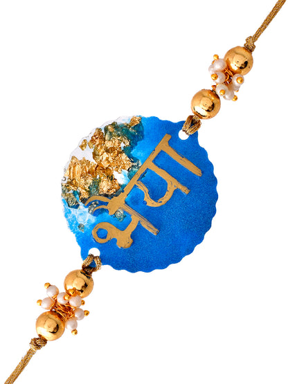 Handwritten Bhaiya Resin Rakhi
