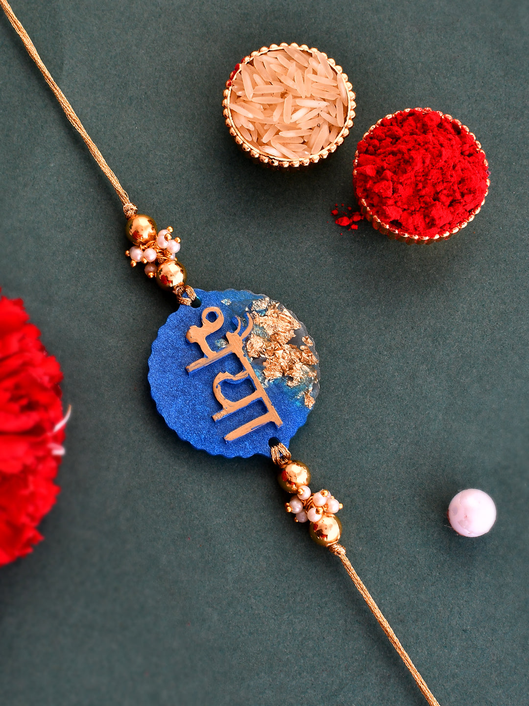 Handwritten Bhaiya Resin Rakhi