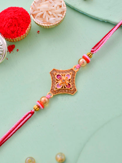 Simple Stone work Rakhi