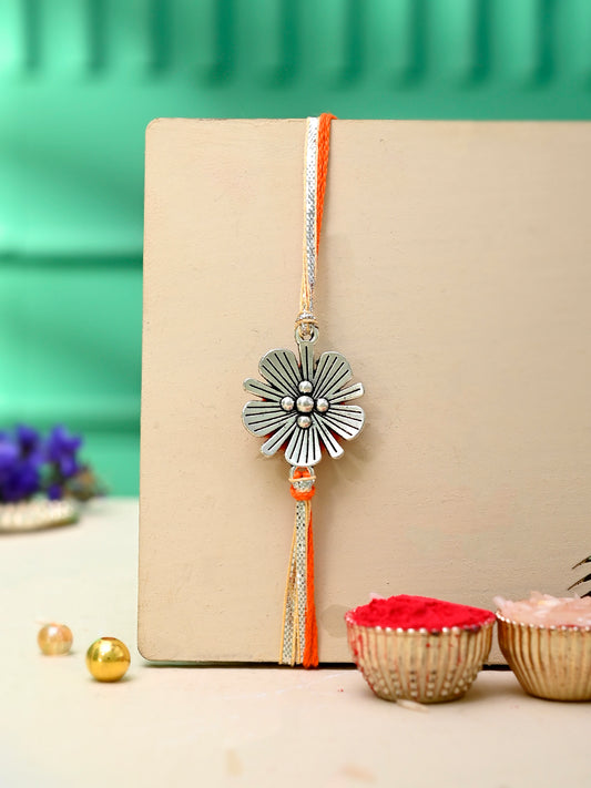 Floral Metal Simple Rakhi