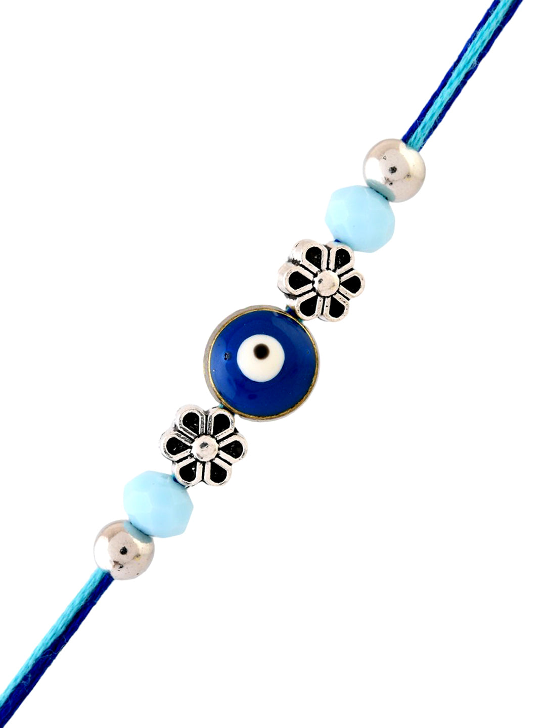 Evil Eye Floral Multistrand Rakhi