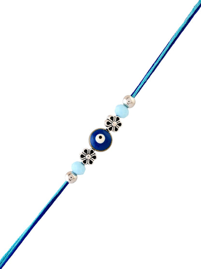 Evil Eye Floral Multistrand Rakhi