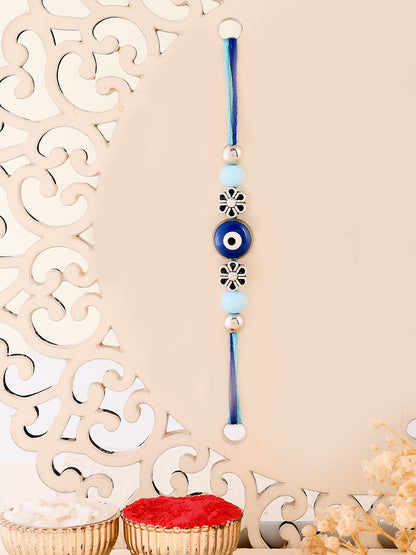 Evil Eye Floral Multistrand Rakhi