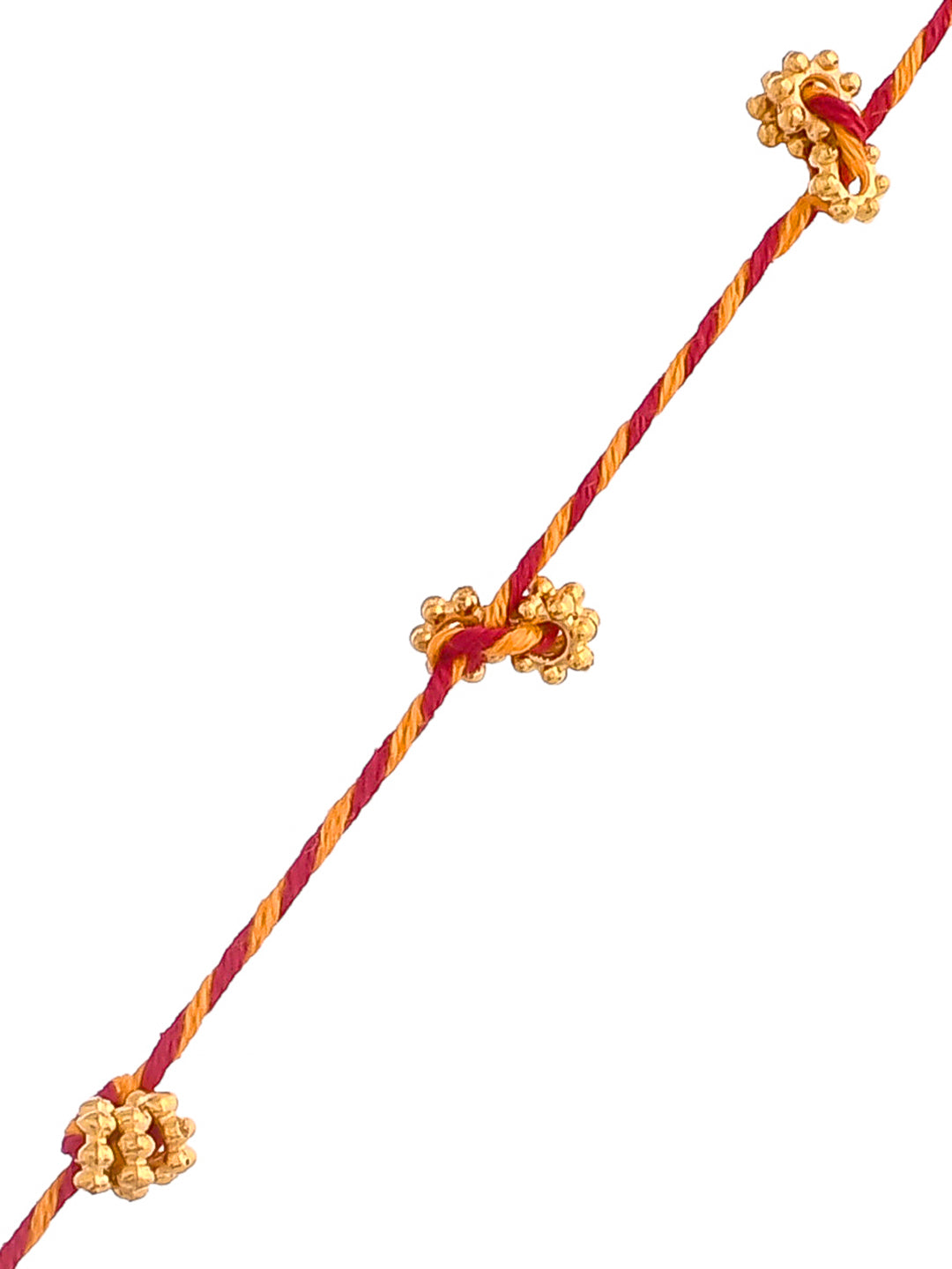 Ghungroo Braided Elegant Scarlet Red Rakhi