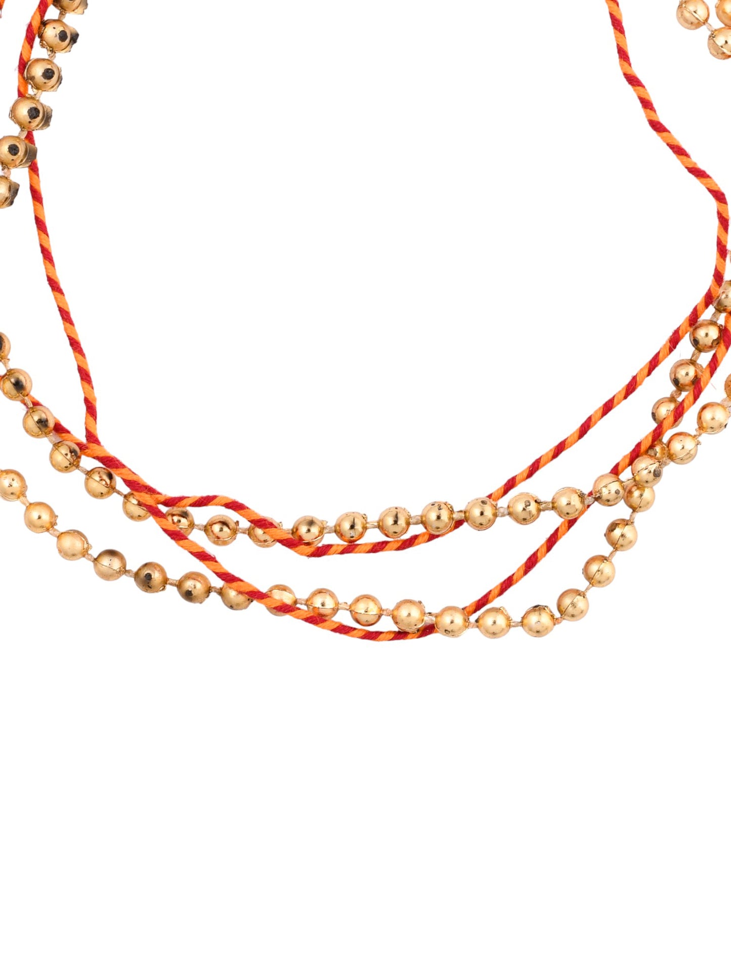 Elegant Pearl & Moli Braided Layered Rakhi