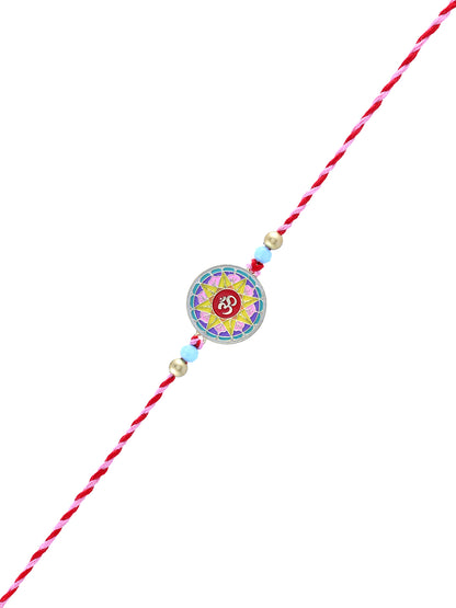 OM Symbol Rakhi with Mandala Inspired Circular Motif