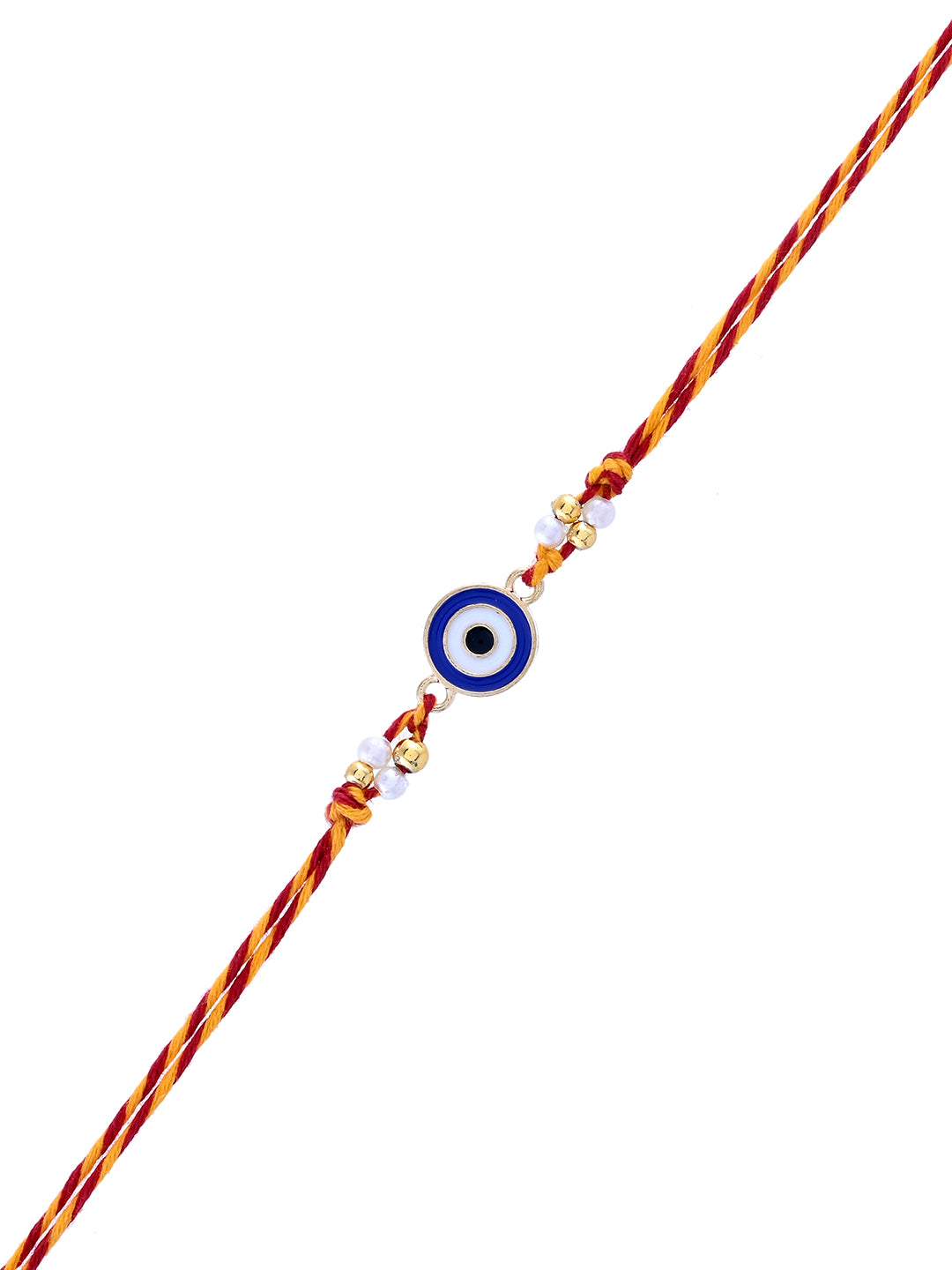 Nazar Raksha Rakhi with Festive Charm and Golden Accents
