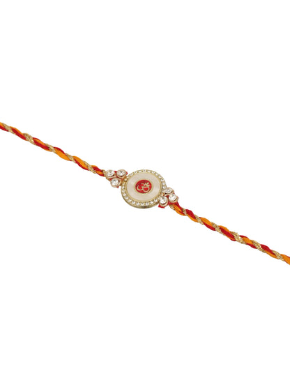Red Stone Om Bhaiya Single Bhaiya Rakhi