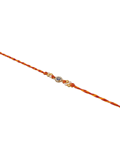 Premium Red Rakhi with Coffee Sachet And Coffee Mug - Raksha Bandhan Gift Set for Brother