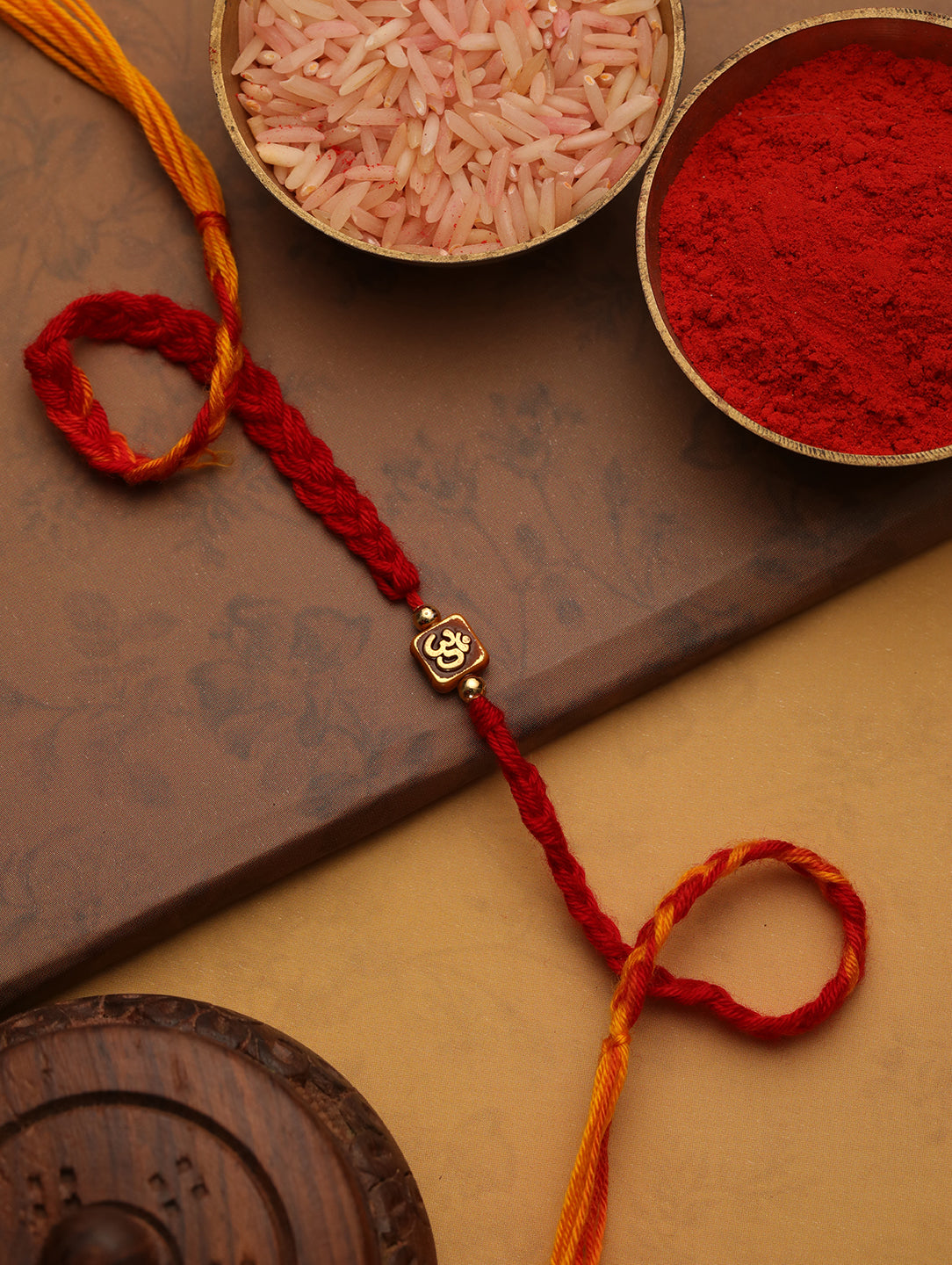 Red Mauli Om Bhaiya Single Bhaiya Rakhi