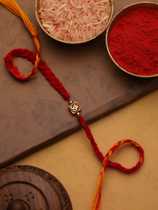 Red Mauli Om Bhaiya Single Bhaiya Rakhi