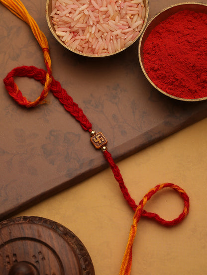 Red Mauli Om Bhaiya Single Bhaiya Rakhi