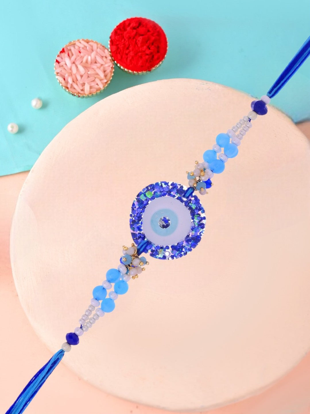Blue Evil Eye Rakhi