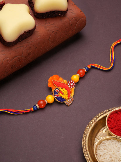 Handmade Peacock Design Rakhi for Brother