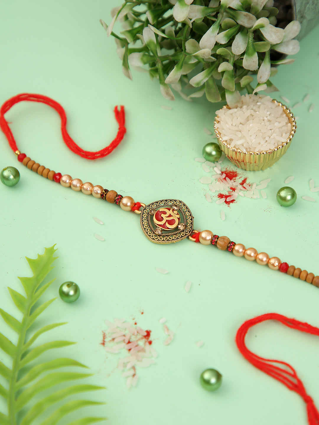 Om Divine Beaded Rakhi