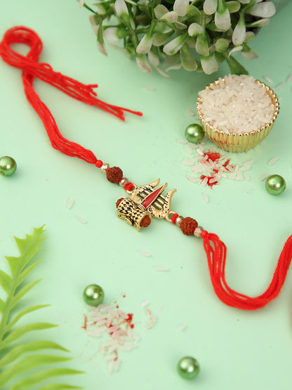 Divine Trishul Rudraksh Rakhi