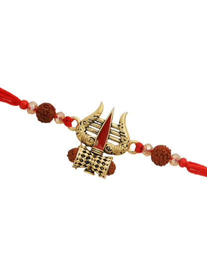 Divine Trishul Rudraksh Rakhi