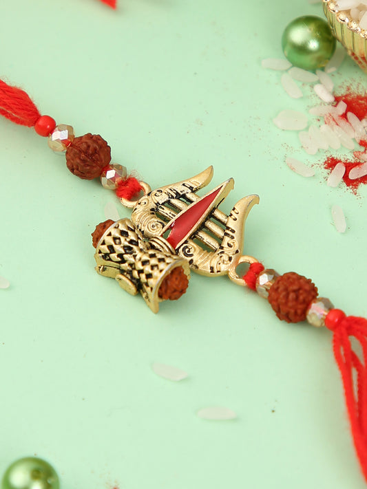 Divine Trishul Rudraksh Rakhi