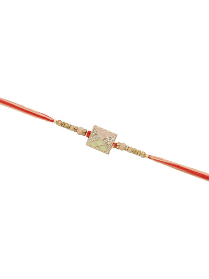 Pastel Mosaic Beaded Rakhi