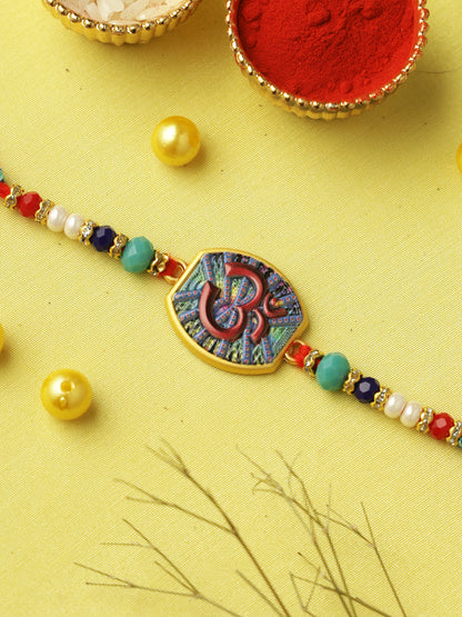 Sacred Om Multicolor Rakhi