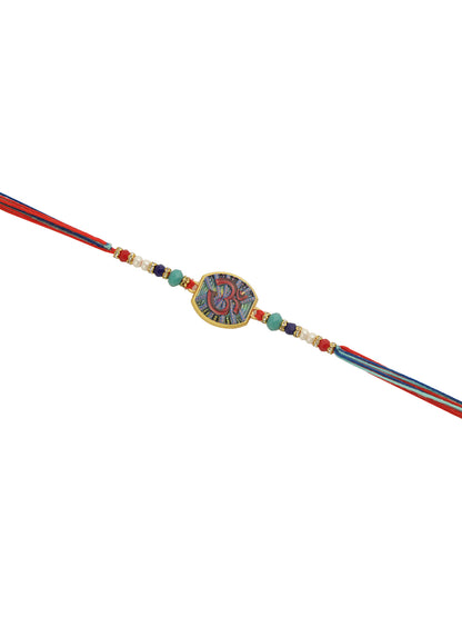 Sacred Om Multicolor Rakhi