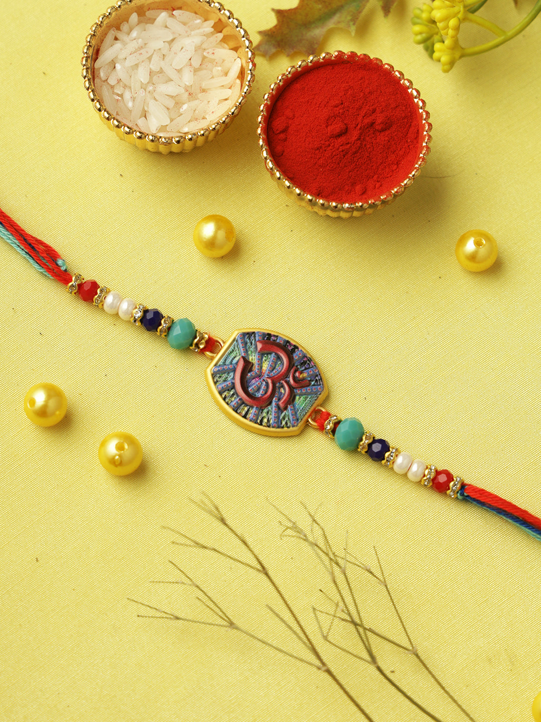 Sacred Om Multicolor Rakhi