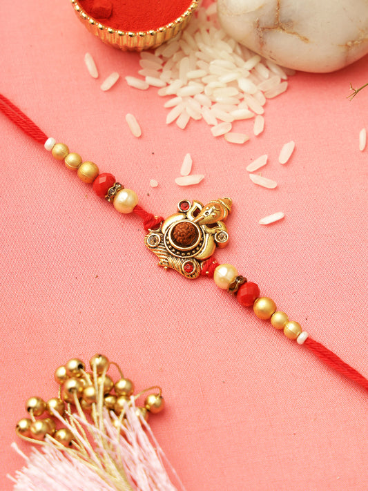 Divine Ganesha Rudraksh Rakhi
