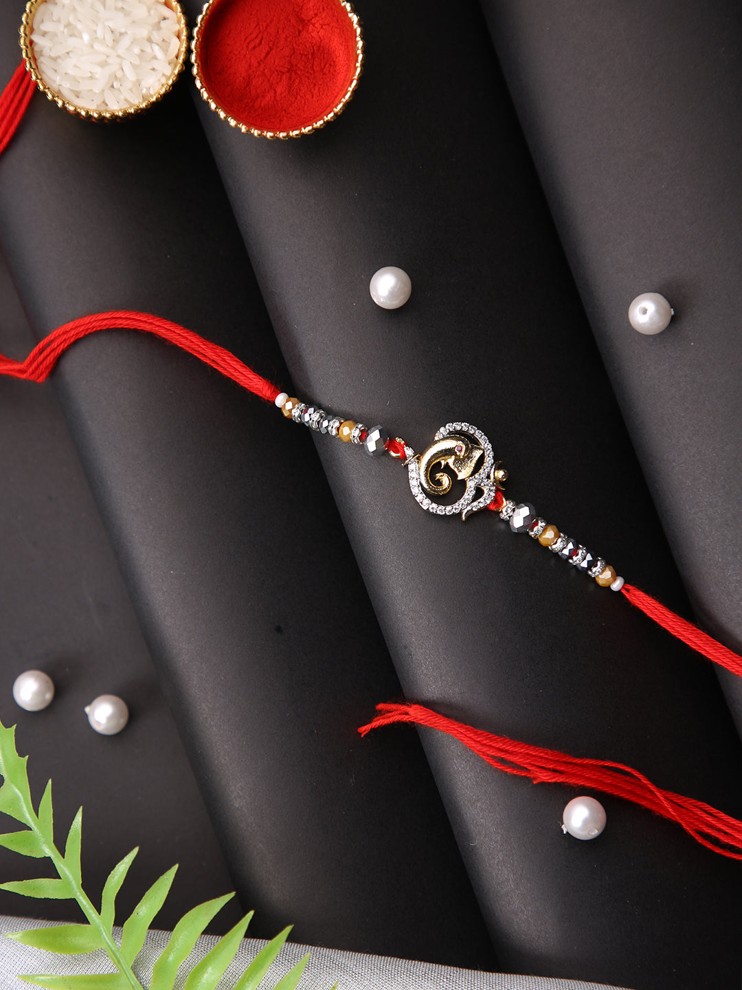 Single Rakhi Original Om & Ganesha Designed Single Rakhi – Aapno Rajasthan
