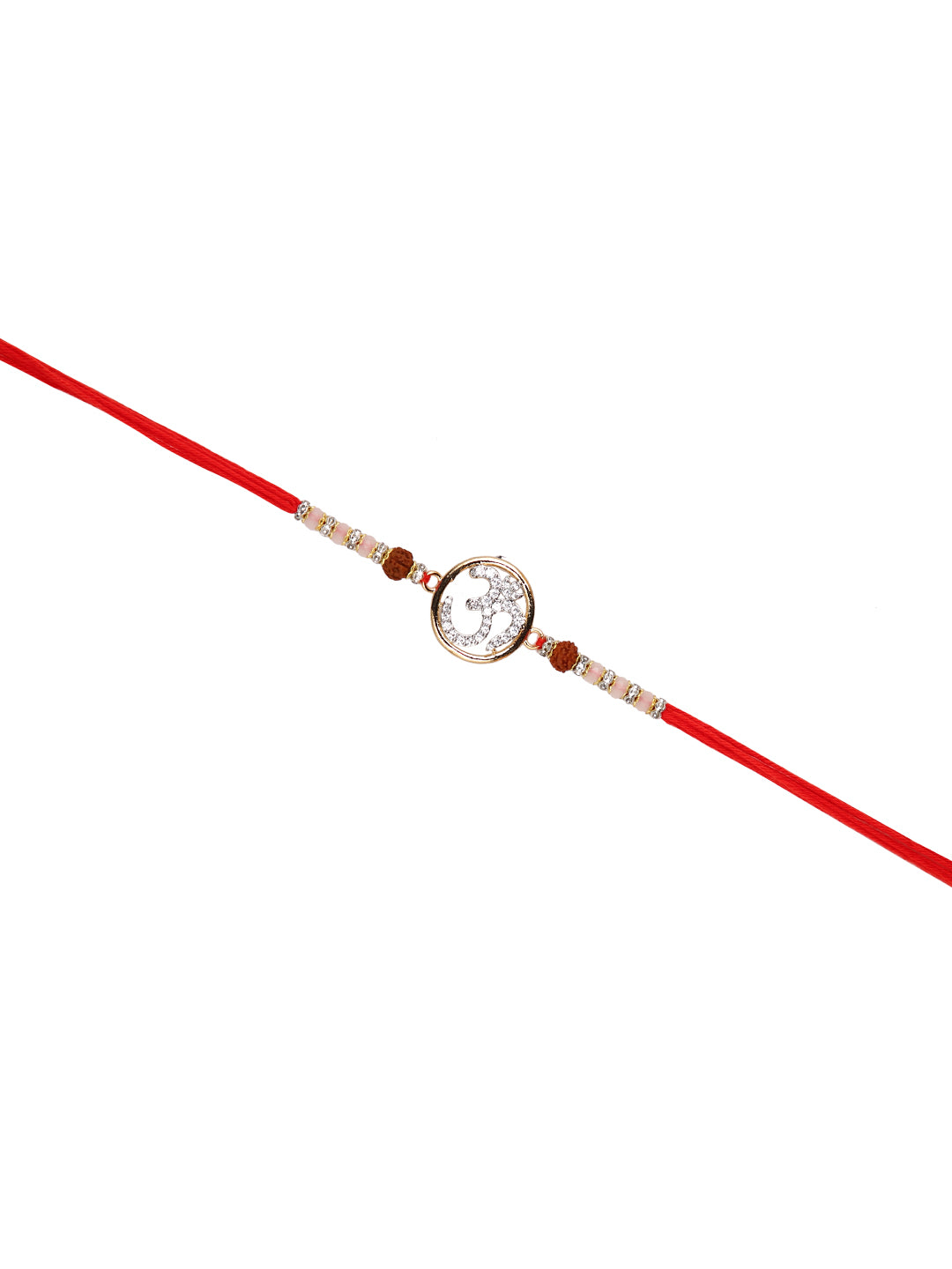 Om Stone Studded Single Rakhi