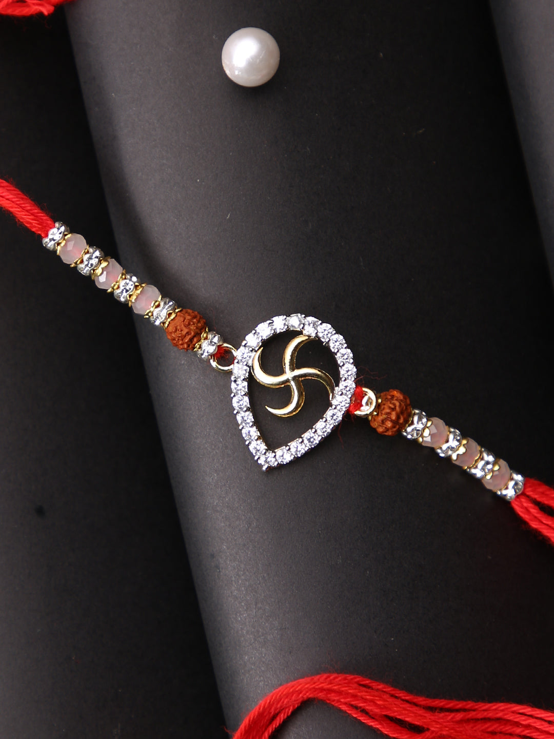 Stone Studded Single Rakhi