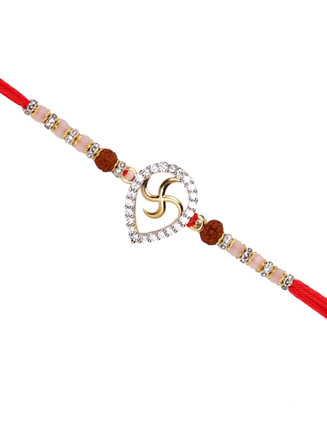 Stone Studded Single Rakhi