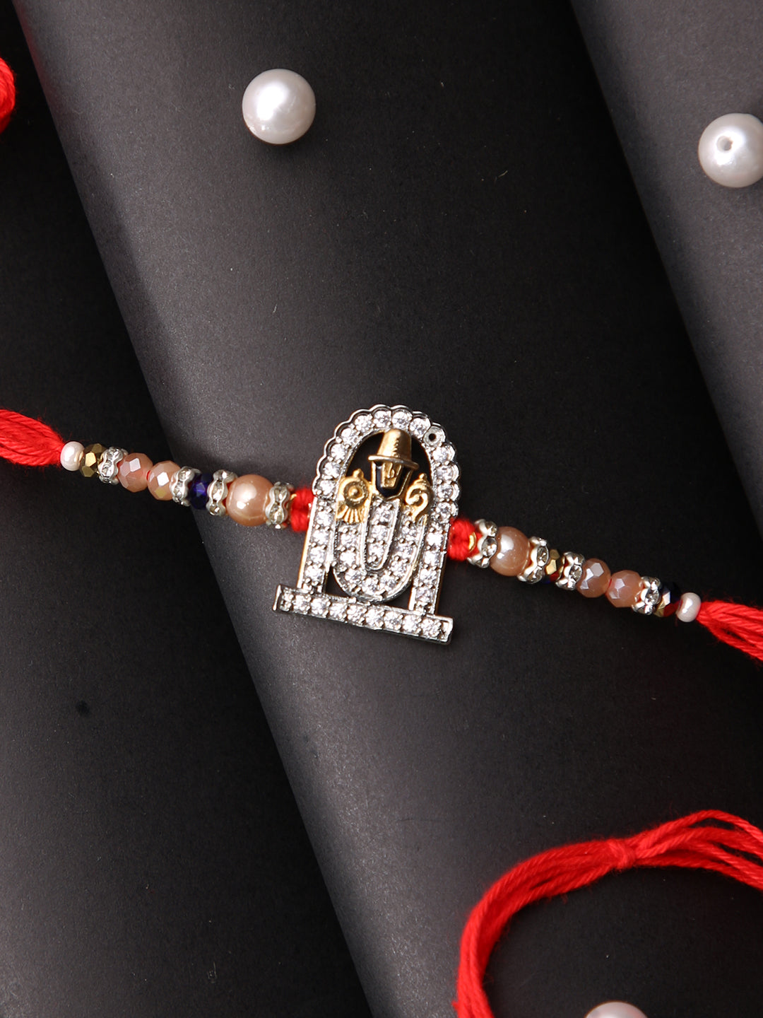 Divine Balaji Stone Studded Multistrand Rakhi