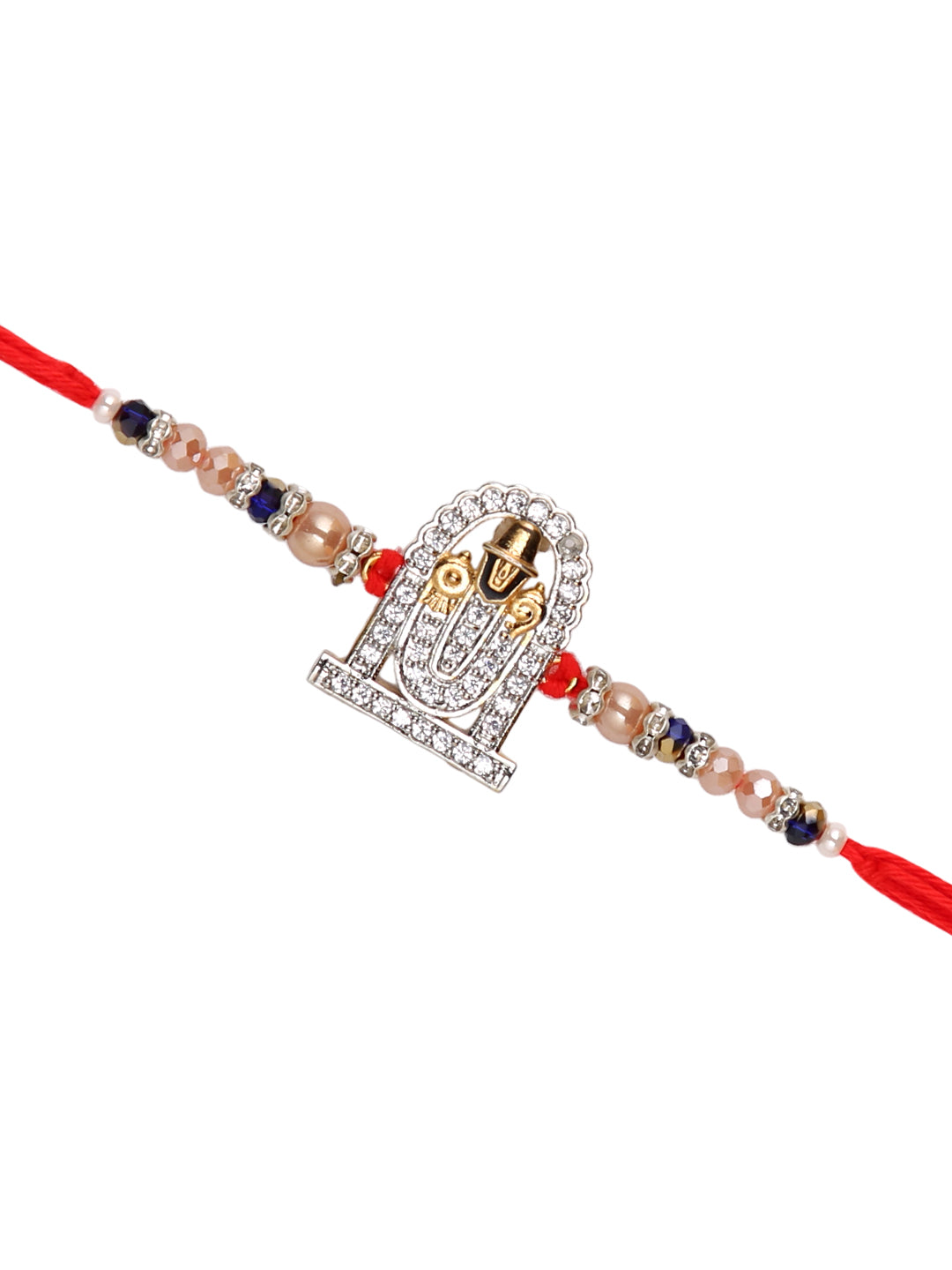 Divine Balaji Stone Studded Multistrand Rakhi