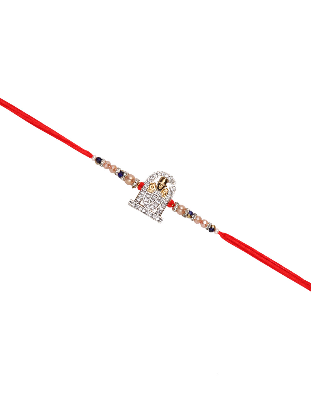 Divine Balaji Stone Studded Multistrand Rakhi