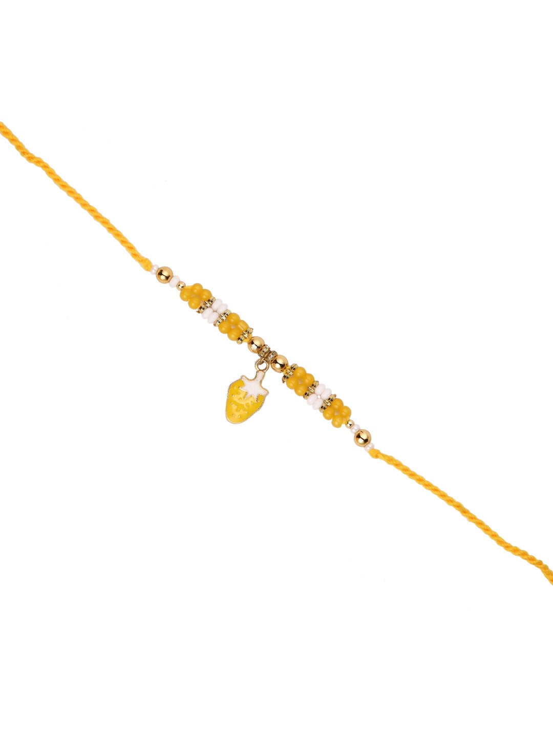 Yellow Strawberry Single Rakhi