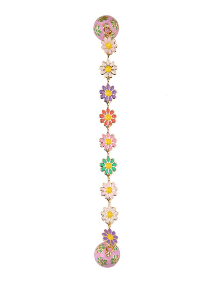 Multicolor Floral Bracelet Magnet Rakhi