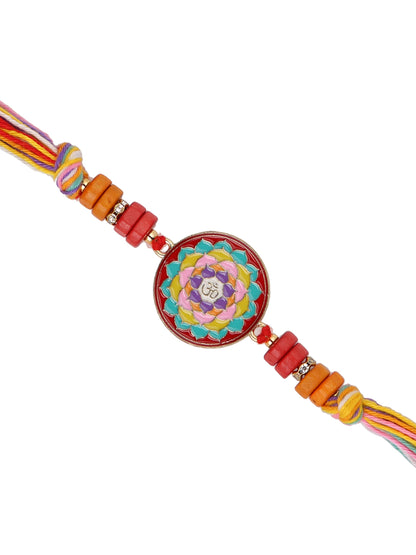 Om Mandala Art work Multistrand Rakhi