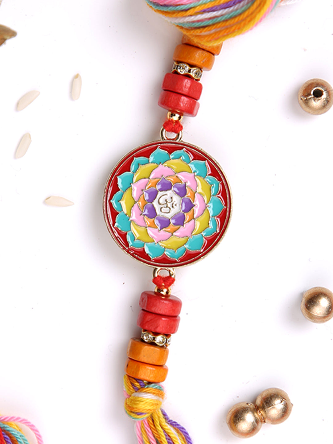 Mandala Art work Multistrand Rakhi