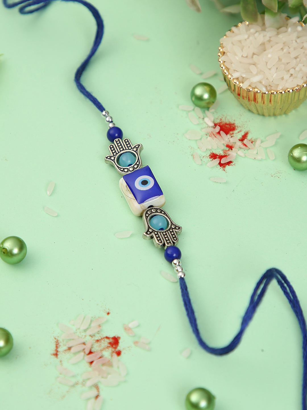 Evil Eye Hamsa Hand Rakhi