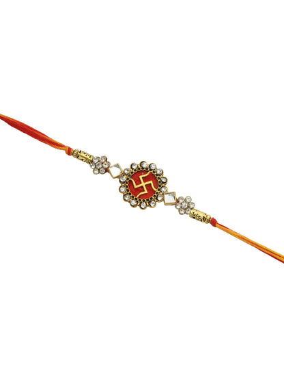Divine Swastik Gem Rakhi
