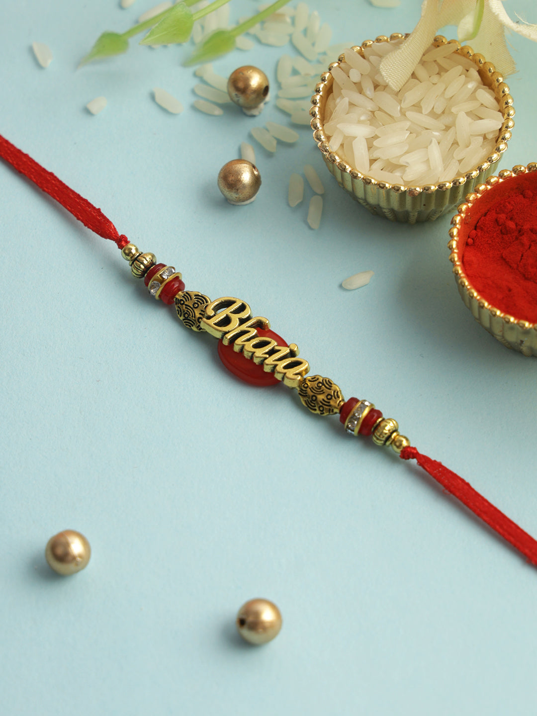 Bhaia Love Golden Rakhi
