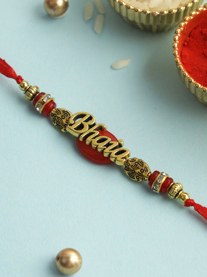 Bhaia Love Golden Rakhi