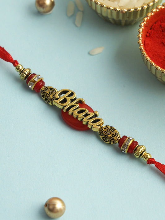 Bhaia Love Golden Rakhi