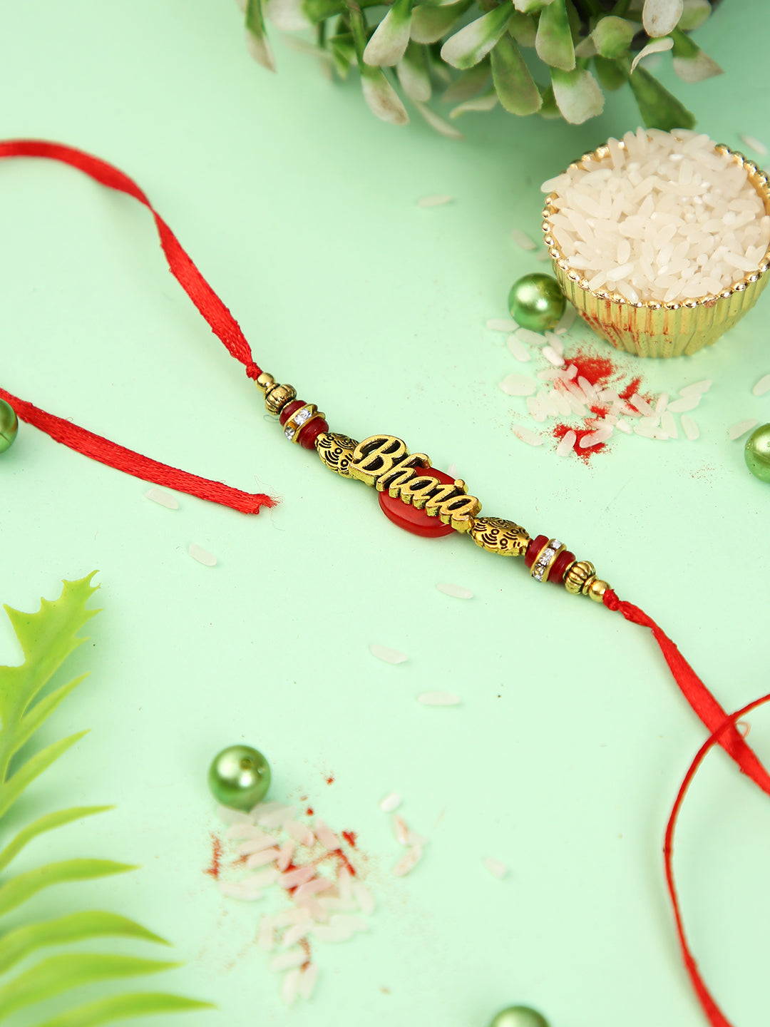 Bhaiya Love Golden Rakhi