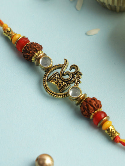 Om Rudraksha Harmony Rakhi
