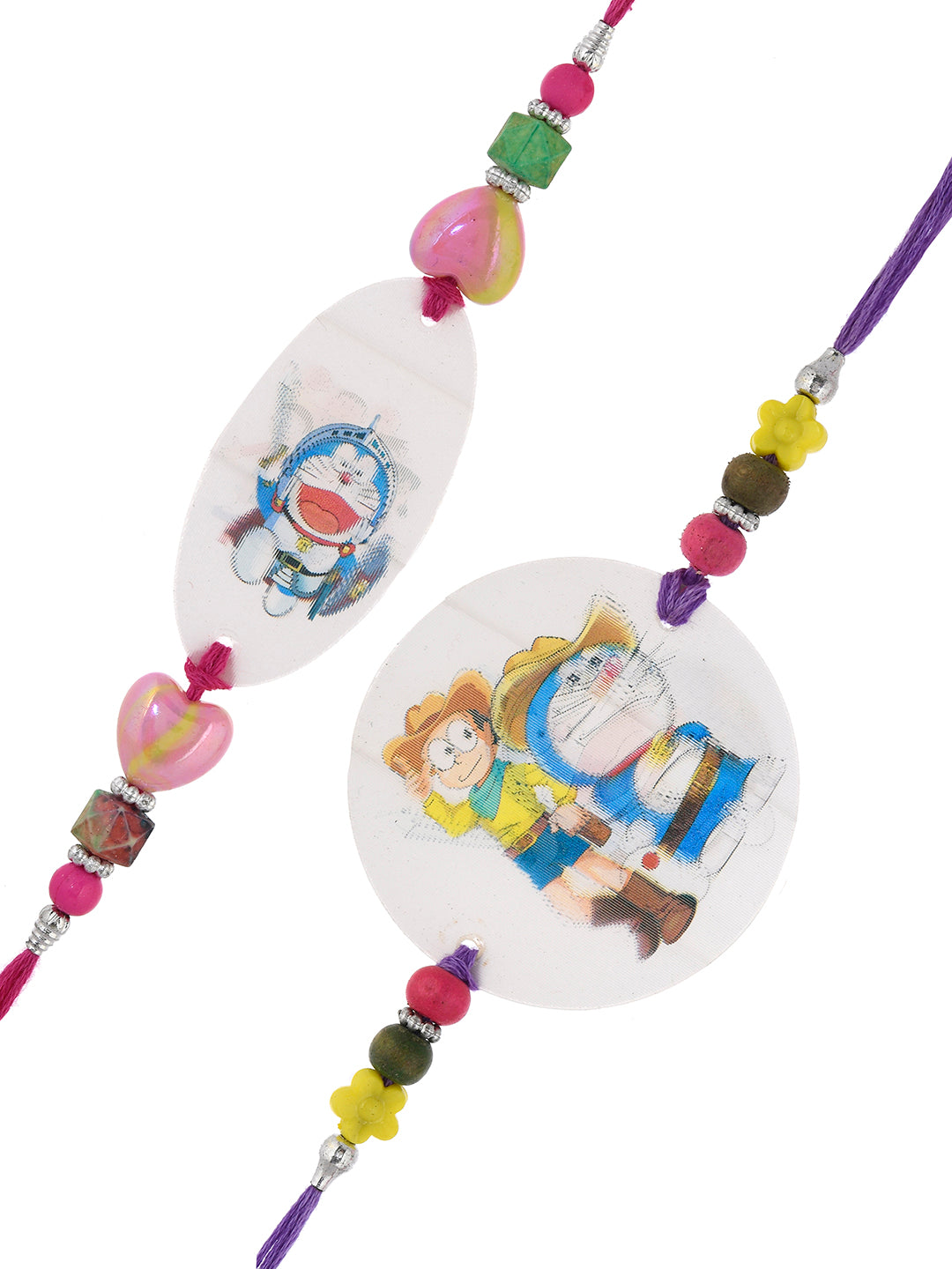 Set of 2 Doreamon Beaded Rakhi